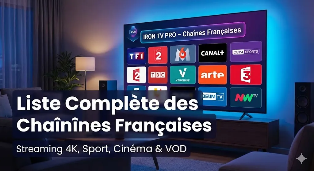Iron TV Pro chaînes françaises