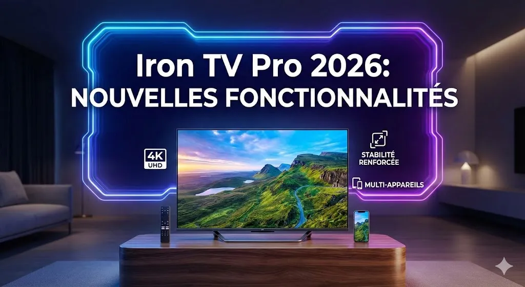Iron TV Pro 2026 nouveautés